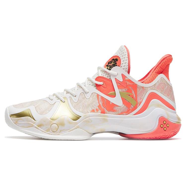 

Anta Shock Wave 4 Zhao Cai Jin Bao Cushioning Slip Resistant Abrasion Resistant Coverage Low top Basketball Shoes Men s 112311106-3 40