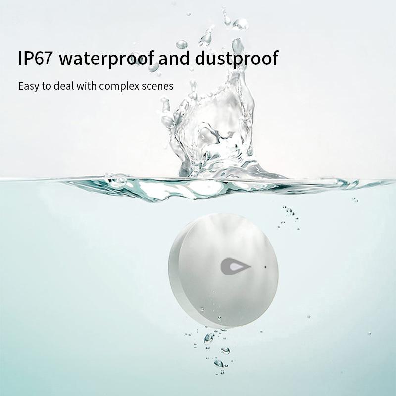 4Pcs Tuya ZigBee Detector For Water Leak Linkage Flood Leakage Immersion Sensor Overflow Waterproof Security Protection