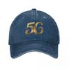 Golden Number Fifty Six Baseball Cap Luxury Cap Cosplay Custom Hat Unisexs Womens