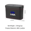 Car Press-Down Storage Box PU Leather Vehicle Trash Can Door Hanging Storage Box For Lada Priora Sedan Sport Kalina Granta Vesta