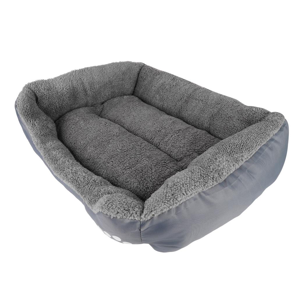 Pet Cushion PP Cotton Soft Skin Friendly Comfortable Waterproof Pet Bed for 4 Seasons Gray M