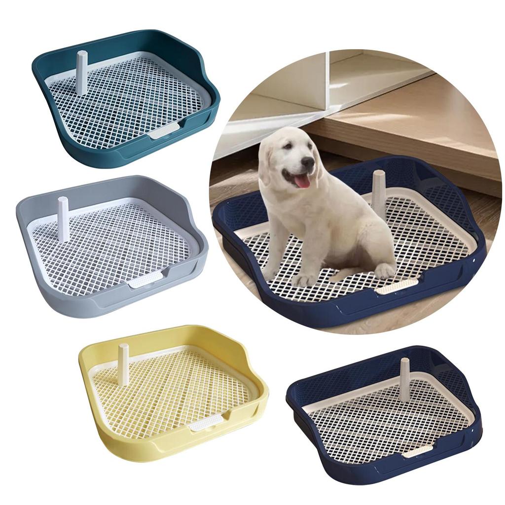 Dog Potty Pad Reusable Indoor Open Top Entry Dog Litter Pan Mesh Grids Toilet for Indoor Bunny Small and Medium Dogs Porch Puppy