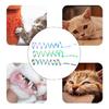 Interactive Colorful Rainbow Striped Plush Telescopic Spring Cats Toy Make Curiosity and Provide Hour of Entertainment
