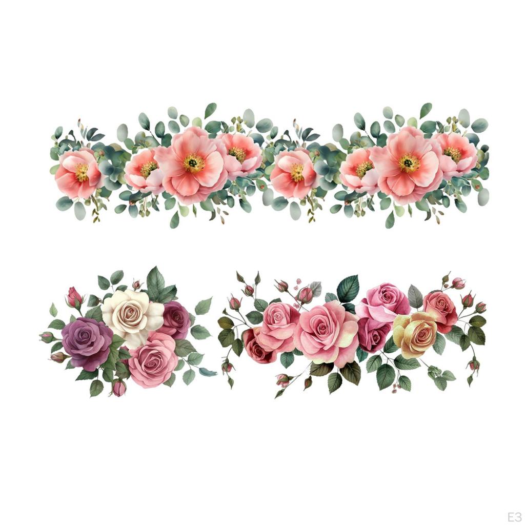 Elegant Floral Wall Decal for Home Decor