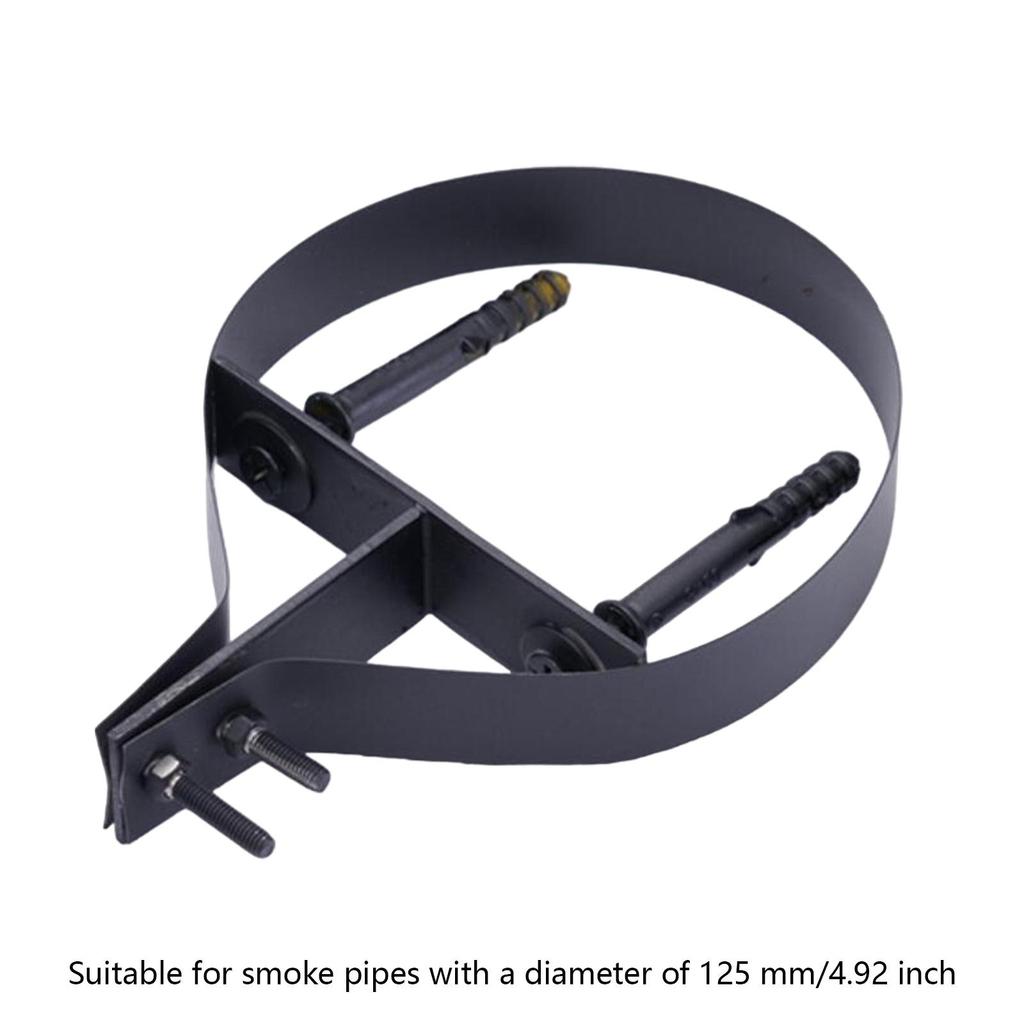 5" Chimney Pipe Bracket Hanging Accessories Metal Diameter 125 mm Adjustable Portable Stove Pipe Clamp Chimney Pipe Holder