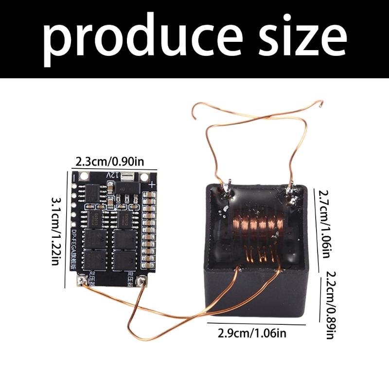 4-12V to 20KV Boost Spark Ignition Coil Module Igniter Module Driver Board Inverter Lighter Household