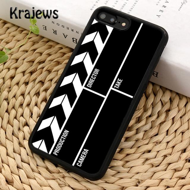 Krajews Film Movie Clapperboard Clapper Board Phone Case Cover For iPhone 17 Air 16 15 14 plus 11 12 13 pro max coque