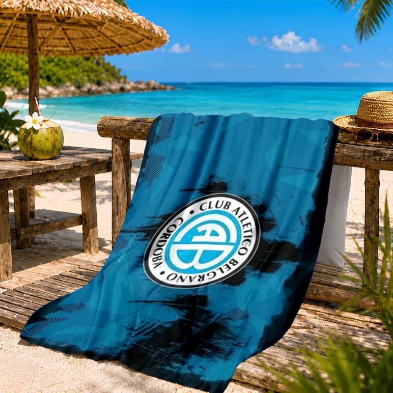 Atletico Belgrano Crest Beach Towel, Quick-drying, Easy To Care For, Suitable for Both Fitness and Beach Vacations,Sports Essential