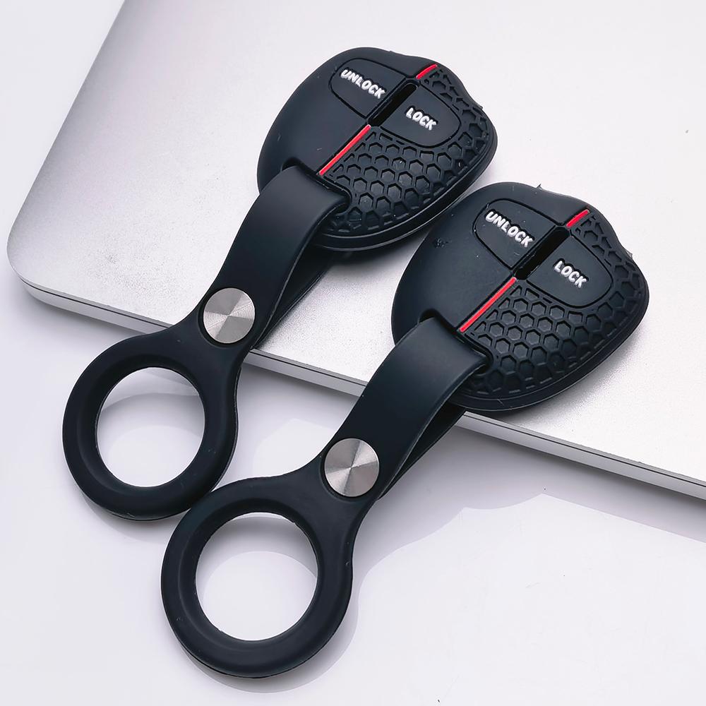 Key Fob Cover for Mitsubishi Pajero Sport Lancer EX Outlander ASX Colt Grandis with Keychain Anti-Scratch Surface Shockproof Structure