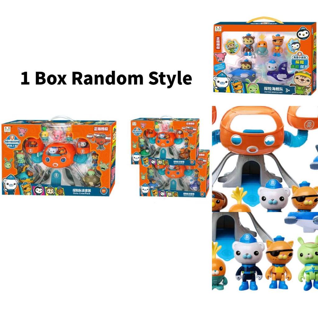 Authentic Octonauts Captain Barnacles Peso Kwazii Plush Figurines Boys Gift Set