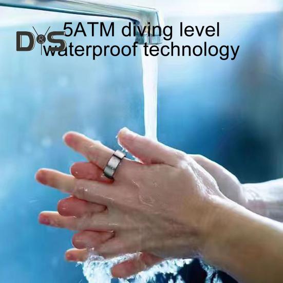 Smart Ring Fitness Tracker Ring with Motion Tracking IP68 Waterproof Bluetooth-compatible Sleep Monitor Health Tracker Ring