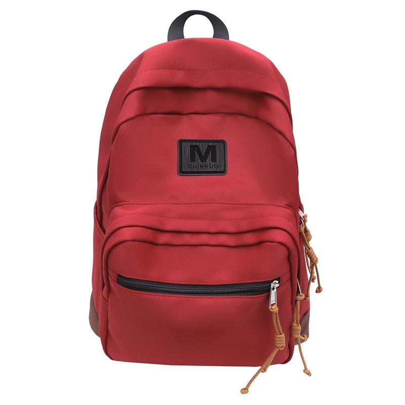 New Backpack for Men's Simple Large Capacity Travel Backpack for Women Casual Japanese Junior High School Students High School Students School Bag