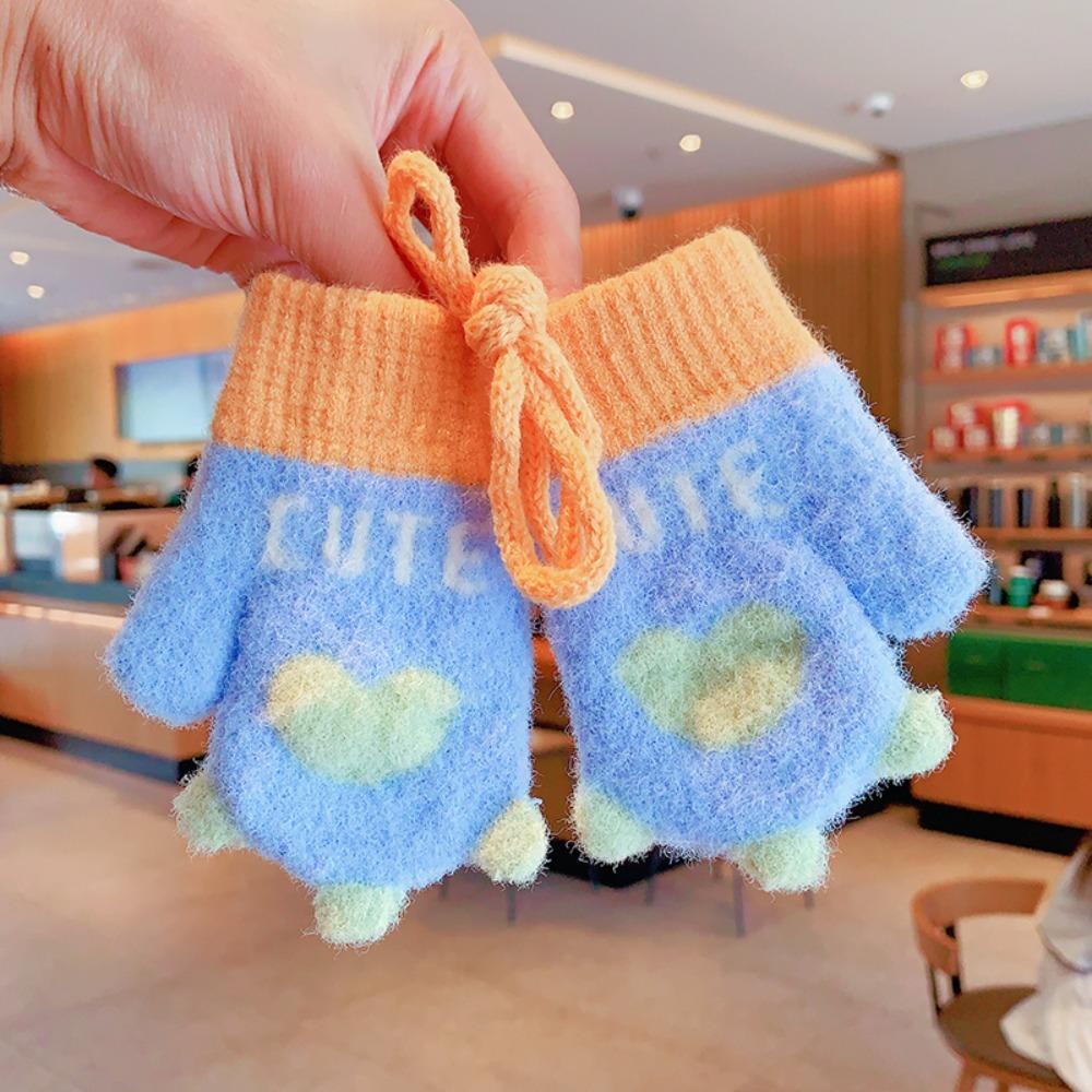 Soft Plush Warm Gloves Elastic Cuffs Full Finger Mittens High Quality Toddler Mittens