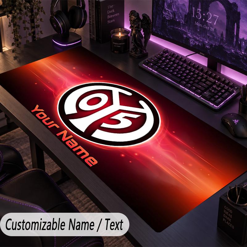 Large Mouse PadMainz 05 Custom Name Text Personalized Desk Mat Non Slip Gaming Pad