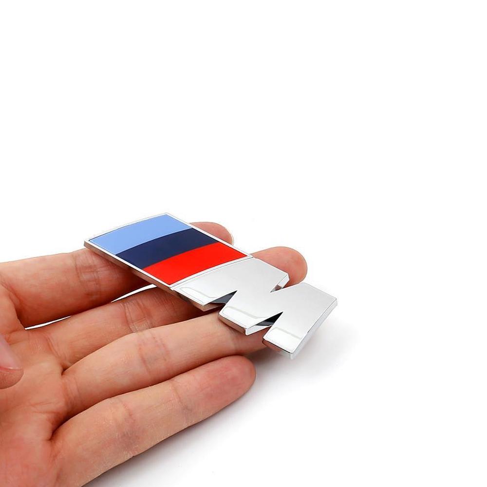1PCS R--ABS Car Fender Side Emblem Rear Trunk Badge M Logo Sticker For Mini BMW M M3 M5 M6 E46 E90 F30 E36 Series X1 X3 X4 X5 X6