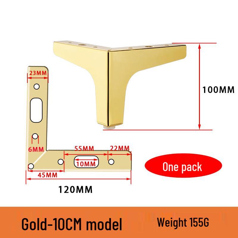 Metal Furniture Feet for Sofas, Coffee Tables, Cabinets, Beds, and Drawers