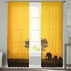 Group of Elephant Tulle Curtains for Living Room Bedroom Window Sheer Curtains Kitchen Balcony Voile Curtains