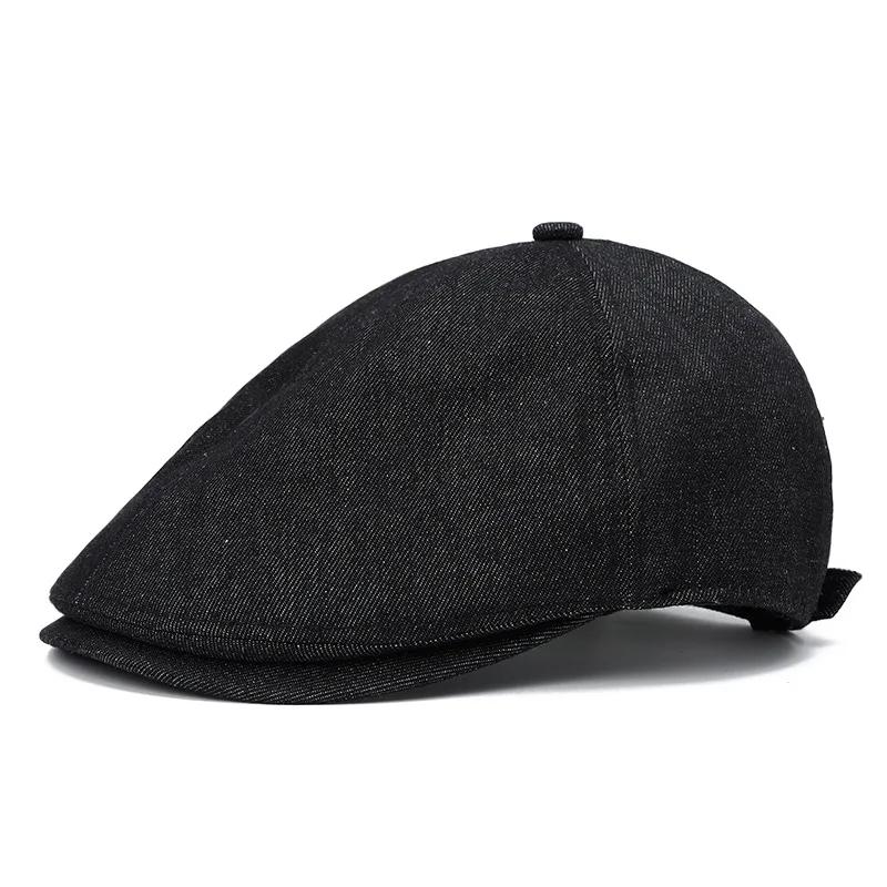 Freedom Outdoors Men's Sky Blue Spring And Autumn Cotton Print Newsboy Caps Octagonal Cap Wo Painter Beret Hats 102 56-60Cm