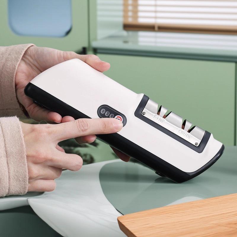 Kitchen Electric Knife Sharpener Multifunctional Automatic Professional 4 Gears Electric Knife Sharpener Kitchen Accessories