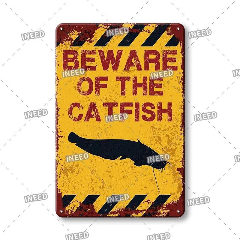 Plakette Vintage Metall Vorsicht Tier Metall Blechschild Tiere Warnung Vintage Blechschild Metallplatte für Wand Pub Bar Club Wanddekoration