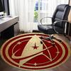 1pcStar Trek Office Round Area Rug, Indoor Mat Suitable For Office, Bedroom Living Room Home Decor, Room Deco,  Offic a0928127