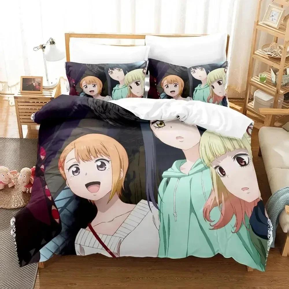 3D  Mieruko-chan Bedding Set Duvet Cover Bed Set Quilt Cover Pillowcase Comforter King Queen Size Boys Adult Bedding Set