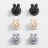 Storage Hook, Wall Mounted Shaver Holder, Toothbrush Holder, 6/1 Piece, Bathroom Non Flushing Silicone Hook, Shaver Holder