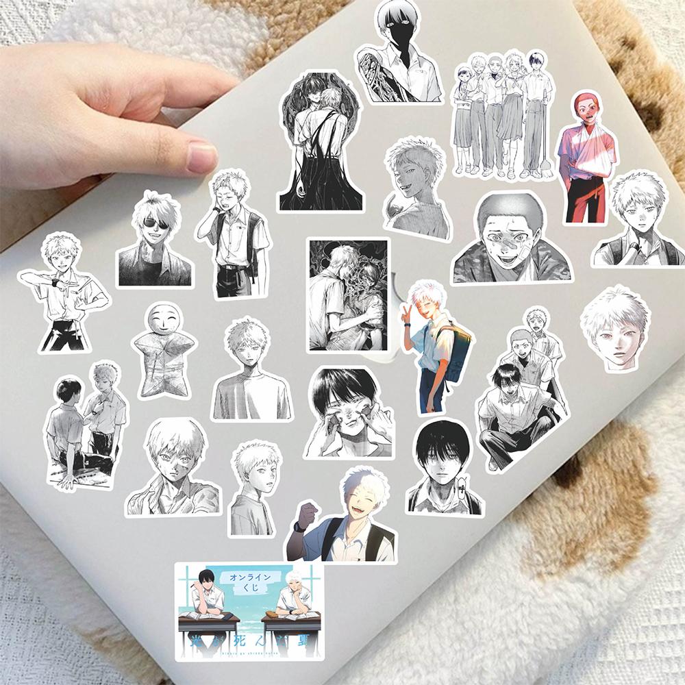 10/30/88pcs Black White The Summer Hikaru Died Anime Stickers DIY Scrapbook Suitcase Phone Guitar Cool Classic Manga Sticker Toy