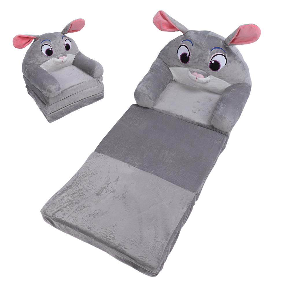 Foldable Kids Sofa Cute Cartoon Soft Children Folding Sofa Bed Kids Couch with Armrests for Bedroom