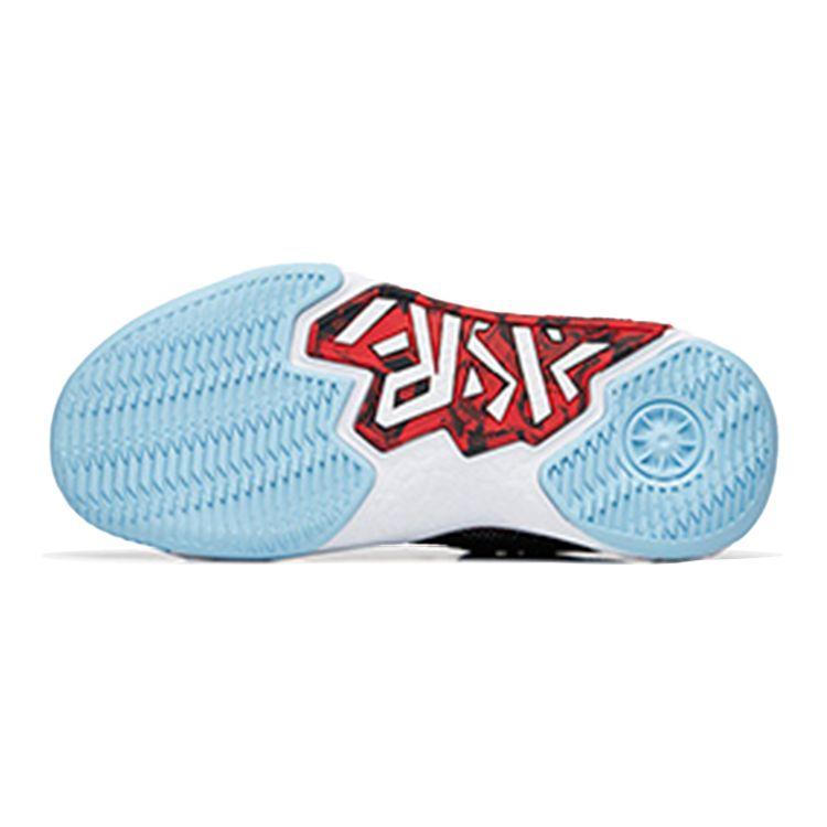 Anta Cement Nemesis Comfortable Shock Absorbing Non-Slip Wear-Resistant Breathable Low-Top Basketball Shoes Kids sneaker Black Red 312231118-2