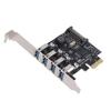 PCI E USB3.0 Expansion Card Support for Windows 11 10 8 X 7 Vista XP Desktop PC 5Gbps Superspeed 4 Ports Self Powered