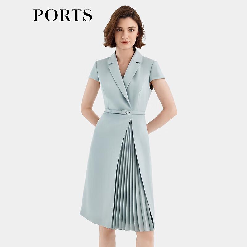 

PORTS Women s Pleated Patchwork Blazer Dress XS