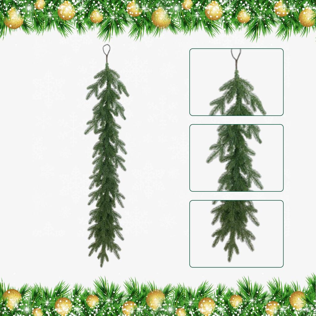 Artificial Christmas Garland Ornament, Realistic PE Table Centerpiece, Multifunctional Wall