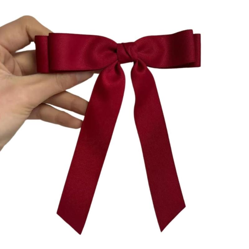 

Многослойная заколка для волос в форме банта для девочек-подростков, для лета, весны, кемпинга, фотосессий, тканевые заколки-автоматы, тиары для волос 1 бордовый