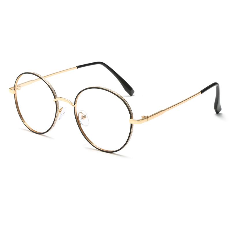 Fashion Vintage Men Women Metal Frame Glasses Pochromic Retro Oversized Round Circle Eyeglasses Outdoor Driving Eyewear