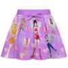 Kids Girls Cartoon Princess KATSEYE Print Short Sleeves T-Shirt Skirt Bag Set
