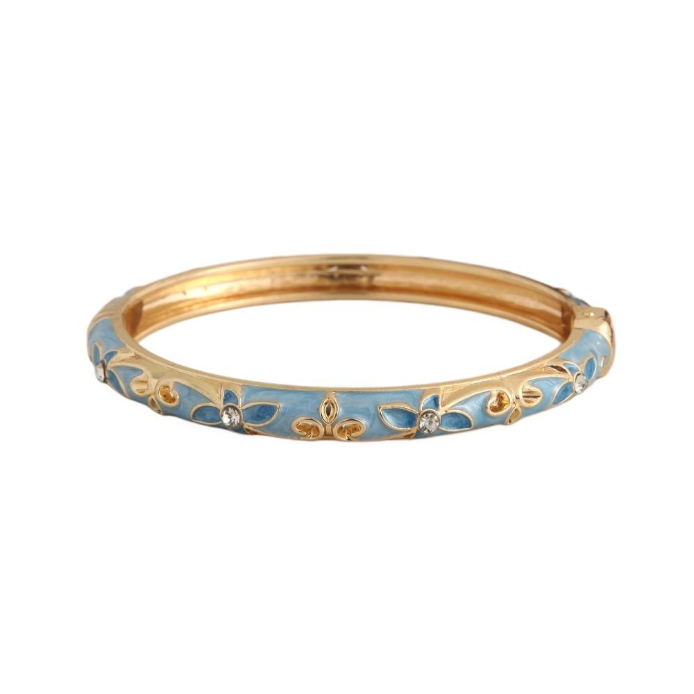 

Enamel Vintage Cloisonne Bangle Traditional Chinese Chinese Flower Bangle Ethnic Vintage Women s Hand Bracelet Jewelry Gifts синий