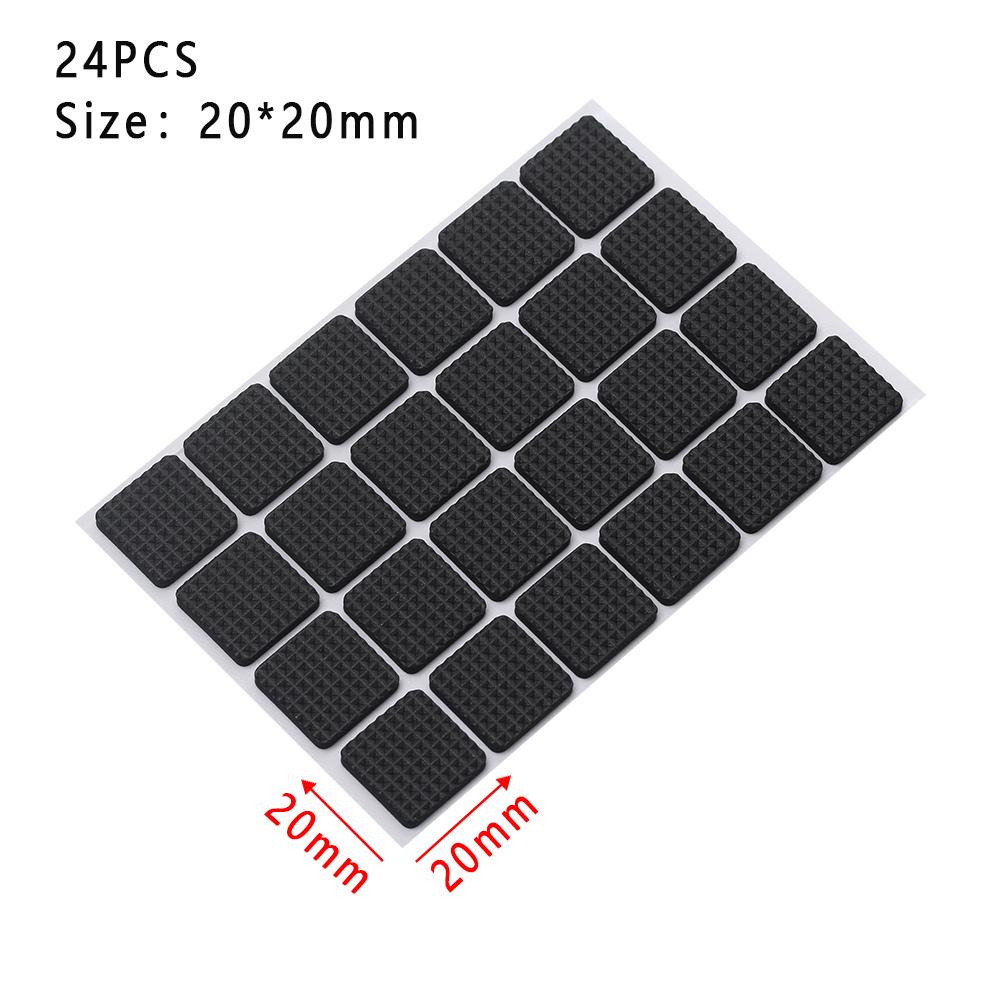 1-24PCS Anti Slip Bumper Damper Furniture Leg Feet Rug Felt Pads Thickening Self Adhesive Mat Chair Table Protector Anti Noisy