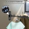 Stainless Steel Clothes Wall Hanger Rack 180 Degree Rotatable Garment Wall Racks Rust Proof Clothes Bar Wall Hanger for Closet