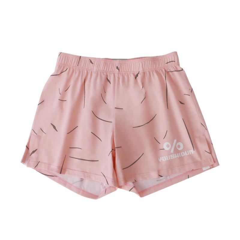 Men's Mid-Waist Cotton Boxer Briefs: Comfortable, Breathable Pajama and Home Pants with Flat-Leg Design