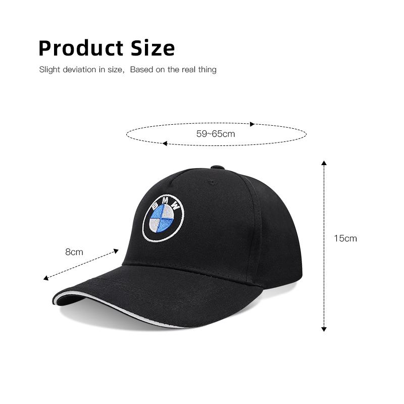 2026 Hot Car Badge Peaked Cap Sports Sunshade Baseball Hat For BMW X3 X4 X5 E28 E90 F20 E46 E60 E70 GT Series i3 i4 G26 F01 F02 M3 M4 M5