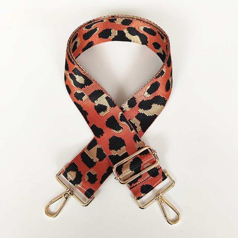 Bag Accessories Women's Bag Wide Shoulder Strap Nylon Leopard Print Single Shoulder Oblique Span Burden Reduction Backpack Strap
