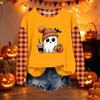 Women's Casual Long Sleeve Loose Fit Halloween Printed Sweatshirt