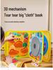 Tearable Cloth Book: Quiet Velcro Toy for 6-Month-Olds - Early Education Teething Book for Babies 0-3 Years