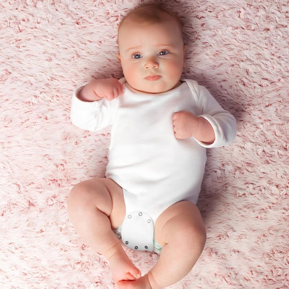 5pcs Cute Cotton Bodysuit Extender White Super Utility Lengthen Pads Soft Bodysuit Extension Strap For Boys Girls