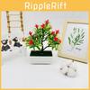 Artificial Cymbidium Tree Potted Plant For Photography And Home Decor With Realistic Plastic Material