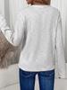 2025 Spring/Autumn Women's V-Neck Long Sleeve Pullover Top - Fashionable & Versatile