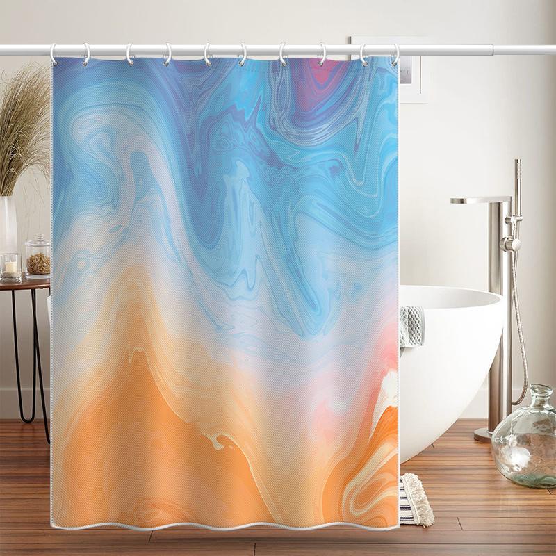 Koupelna zesílená vodotěsná záclona odolná proti plísním sprchový závěs Sprchový oddíl Závěs Sprchový závěs Koupelnový závěs Bez perforace