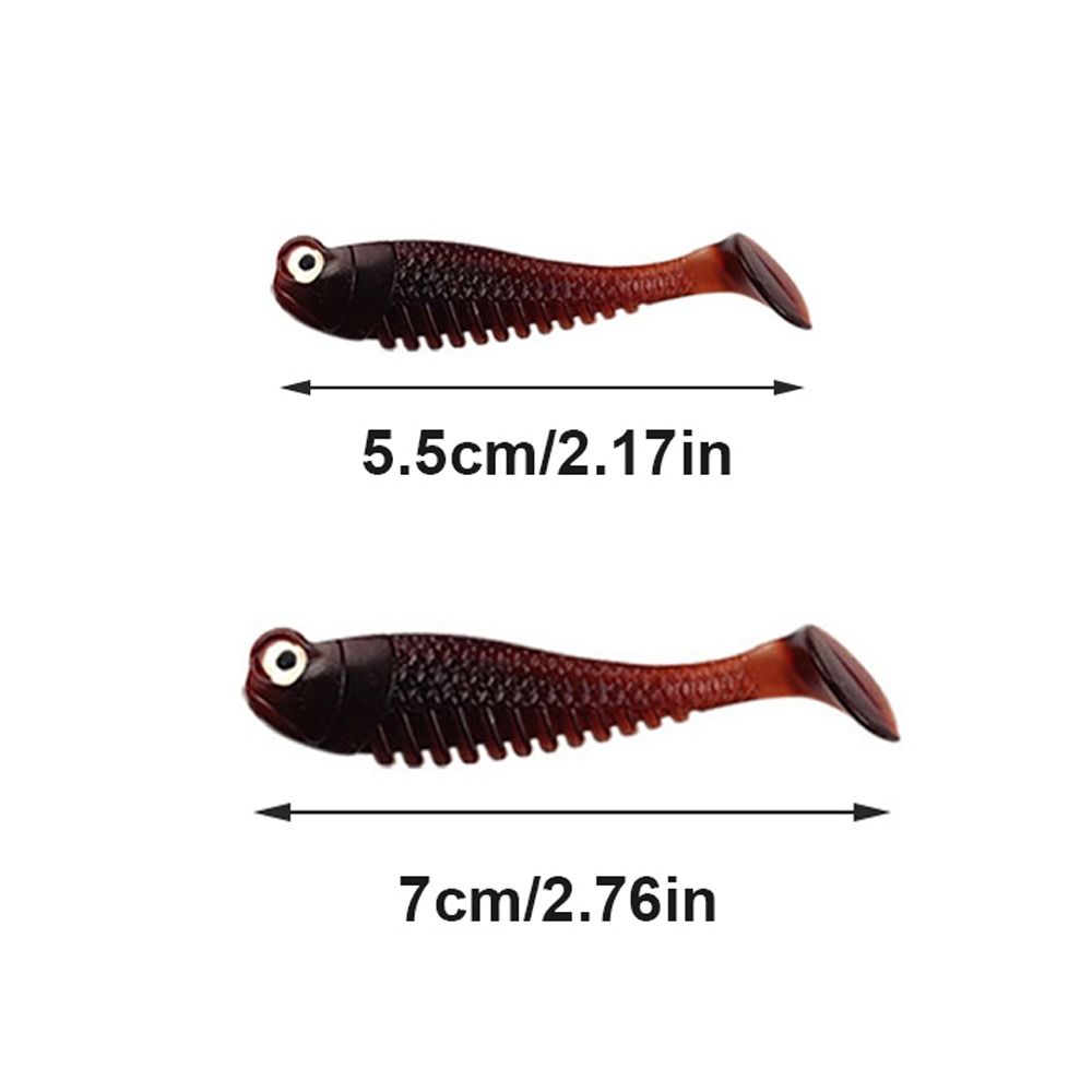 Silicone Cluster Fish Lure Anti-hanging Sole Sharp Fish Hook Simulation Bait Soft Swivel Pin Fishing Set-up Sea Fishing