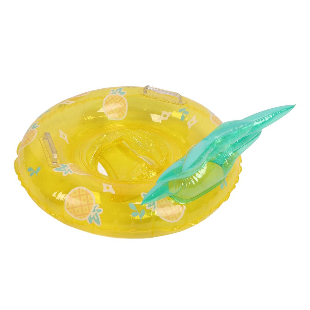 Thickened PVC Baby Swimming Ring Inflatable Baby Pool Float Sponge Bottom Seat Float Ring with Handle